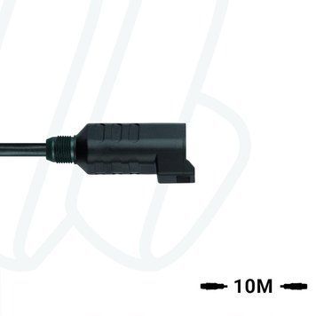 Кабель MA-ET04-3PG-10/S370ET, штекер прямий, 3п, корпус захвату з різьбленням, PUR, 10м, чорний | ESCHA