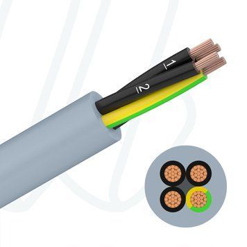 Кабель FABER 100 P 4G1,5 сірий