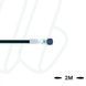 Кабель AL-SWKP3P2-2/P01BK, з роз'ємом M8, гніздо кутове, 3п, з LED, ПВХ, UL, 2м, чорний | ESCHA