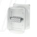 Розподільна коробка KF5050G 355x255x122 мм, IP66/67, з клемником 5х50 мм&sup2;, світло-сіра RAL 7035 | HENSEL