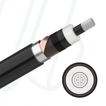 Кабель NA2XS(FL)2Y 1X95/16 6/10 кВ чорний