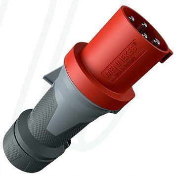 Штекер PowerTOP Xtra R 63A 4п 6г 400В, IP44, 63 A, 4, 400 В, 6г