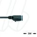 Кабель MA-ET06-3SG-5/S370 ET, гніздо пряме, 3п, корпус захвату з різьбленням, PUR, 5м, чорний | ESCHA