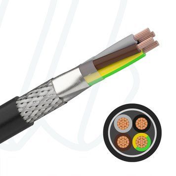 Кабель FABER EMV 2XSL(St)CYv-JB 4X185 0,6/1кВ чорний