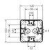 Розподільна коробка KF0402B 104x104x70 мм, IP66/67, з клемником 5х2,5 мм&sup2;, чорна RAL 9011 | HENSEL