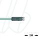 Кабель AL-SKP3P2-2/P00, з роз'ємом M8, гніздо пряме, 3п, з LED, ПВХ, 2м, сірий | ESCHA
