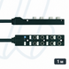 Пасивний I/O-розгалужувач ESCHA 8I/OM8-3P2C-1/S370, 8 портів, M8, гніздо, 3 конт., кабель 1 м &mdash; фото 1