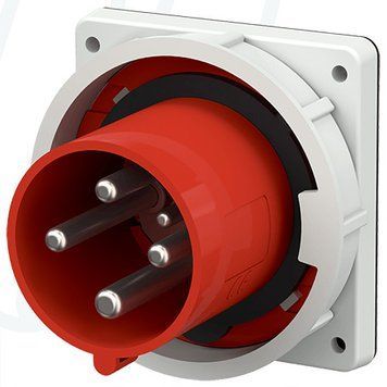 Штекер панельний 125A 4п 6г 400В, IP67, 125 A, 4, 400 В, 6г