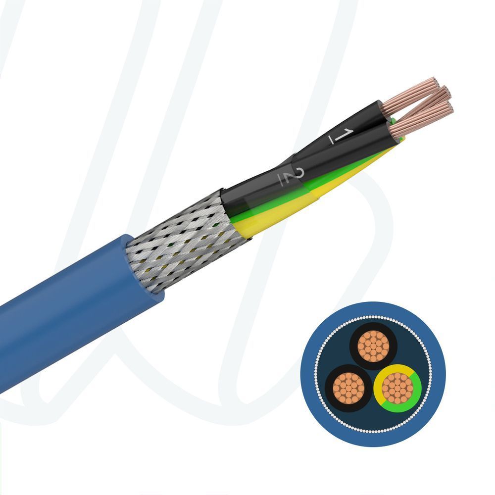 Кабель LiYCY/EB 4X1,5 синій