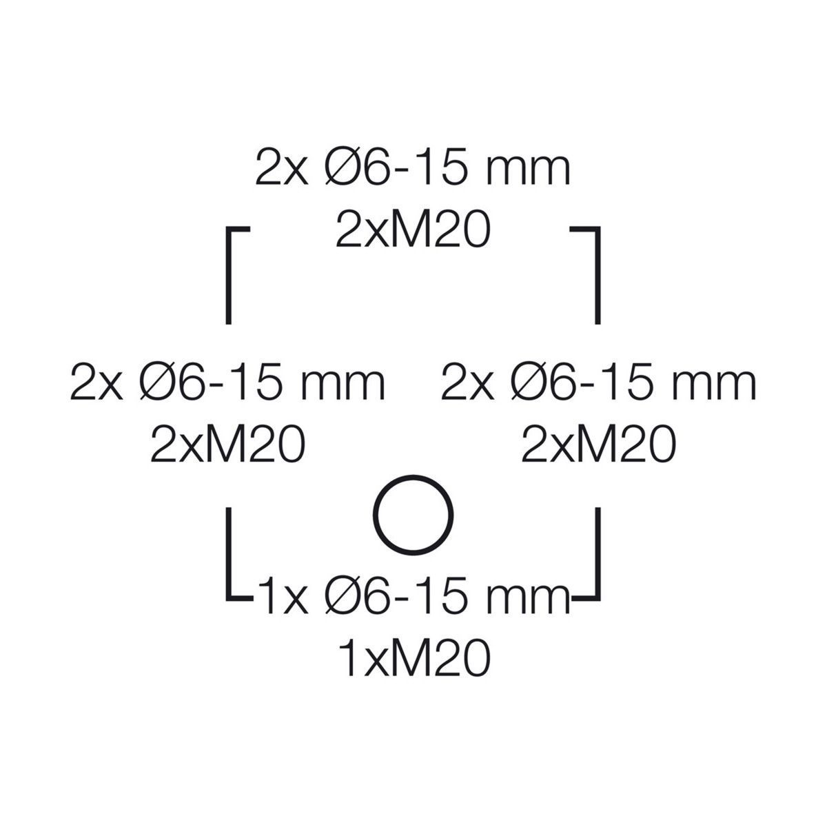 Розподільна коробка DK0202G 93x93x62 мм, IP66, з клемником 5x2,5 мм&sup2;, світло-сіра RAL 7035, | HENSEL