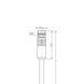 Кабель AL-SKP3P2-2/P01BK, з роз'ємом M8, гніздо пряме, 3п, з LED, ПВХ, UL, 2м, чорний | ESCHA