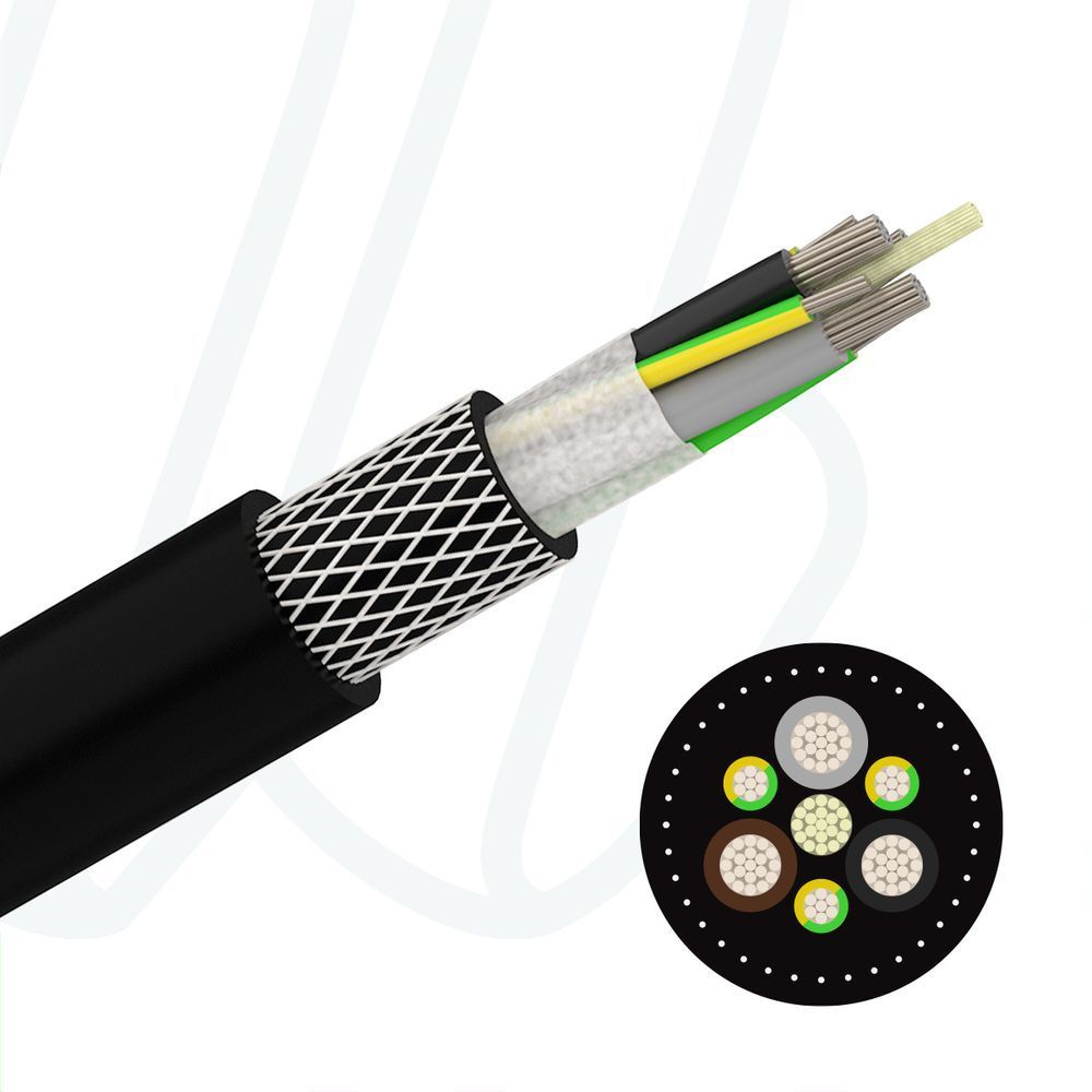Кабель Boehmflex S (N)SHTOU 3X240+3G120/3 0.6/1кВ чорний