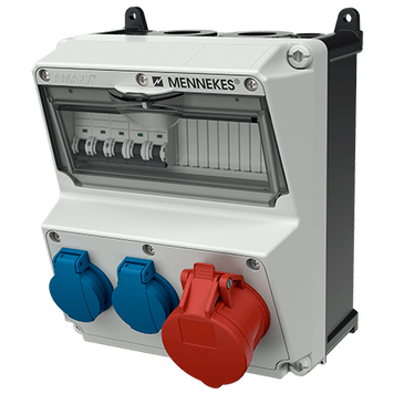 Модуль AMAXX 260x225 мм з роз'ємами 1xCEE16А5п 2xSchuko 1xMCB16А3п/C 2xMCB16А1п/C IP44, 2, 1, є, 2, 1, 260x225