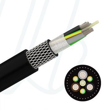 Кабель Boehmflex S (N)SHTOU 3X240+3G120/3 0.6/1кВ чорний