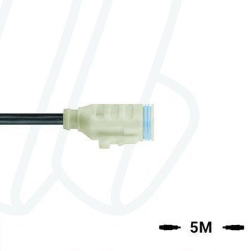 Кабель MA-ET06-3SP1-5/S370 ET, гніздо пряме, 3п, зі схемою захисту, LED, PUR, 5м, чорний | ESCHA
