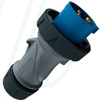 Штекер PowerTOP Xtra 32A 3п 6г 230В з ErgoCONTACT, IP67/IP69, 32 A, 3, 230 В, 6г