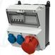 Модуль AMAXX 260x225 мм з роз'ємами 1xCEE32А5п 2xSchuko 1xMCB32А3п/C 2xMCB16А1п/C IP44, 2, 1, є, 40A 4p IFN=0.03 A, 2, 1, 260x225