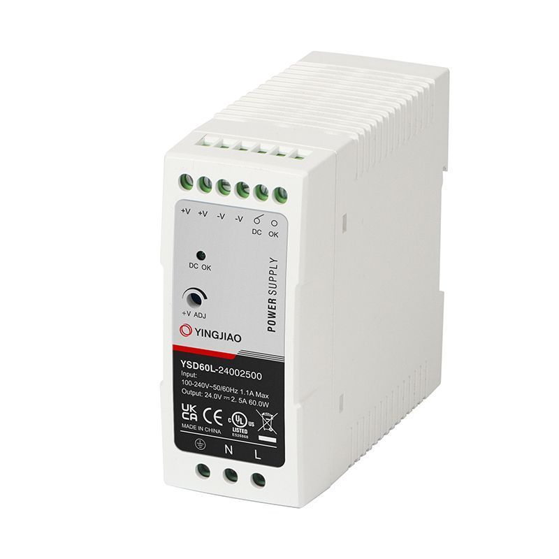 Блок живлення YSDL на DIN рейку / Uвх=100-240VAC / Uвих=48V / 60W