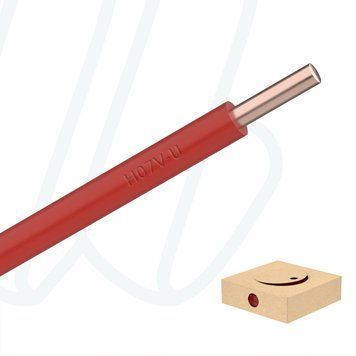Провід H07V-U 1X2.5 червоний