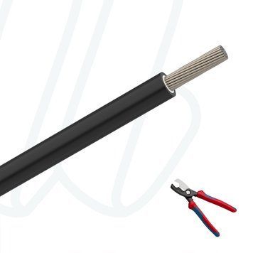 Кабель SOLAR H1Z2Z2-K 1X25 1/1 кВ чорний