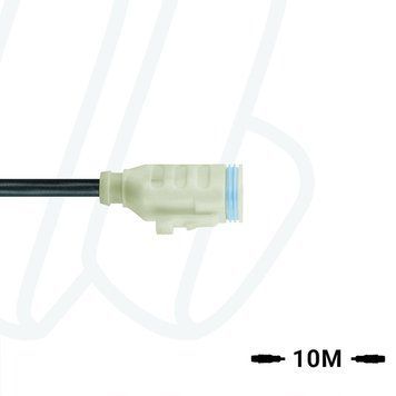 Кабель MA-ET06-3SP1-10/S370 ET, гніздо пряме, 3п, зі схемою захисту, LED, PUR, 10м, чорний | ESCHA