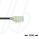 Кабель MA-ET06-3SP1-10/S370 ET, гніздо пряме, 3п, зі схемою захисту, LED, PUR, 10м, чорний | ESCHA