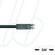 Кабель AL-SKP3P2-5/P01BK, з роз'ємом M8, гніздо пряме, 3п, з LED, ПВХ, UL, 5м, чорний | ESCHA
