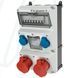 Модуль AMAXX 390x225 мм з роз'ємами 2xCEE32А5п 2xSchuko 1xRCD 40А 4п 0,03А 2xMCB32А3п/C 2xMCB16А1п/C IP44, 2, 2, є, 40A 4p IFN=0.03 A, 2, 2, 1, 390x225