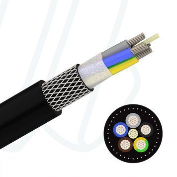 Кабель NSHTOEU-J 5X10 0,6/1 кВ чорний