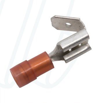 KA1507FLSH Плаский ізольований конектор-відгалуджувач 6,3x0,8 0,5-1,5 мм&sup2; / червоний