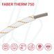 Провід термостійкий FABER THERM 750 1X4 в плетінні з помаранчевою ниткою