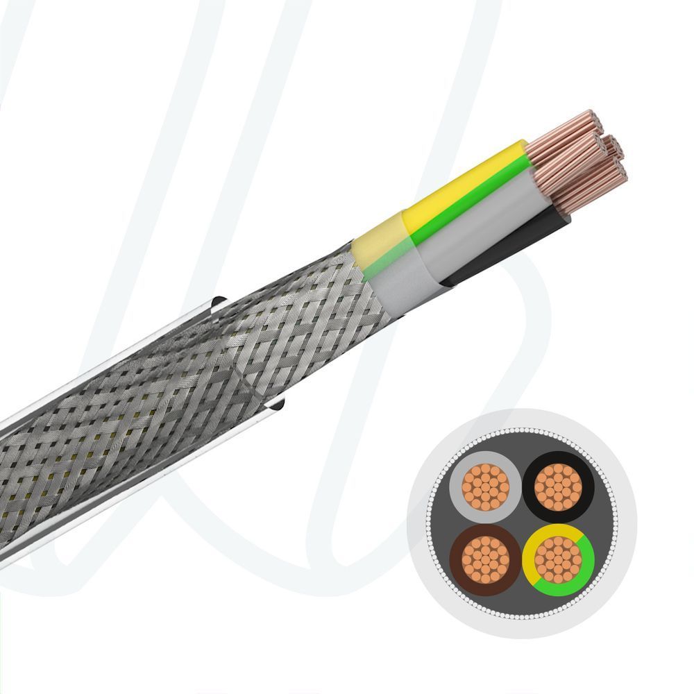 Кабель 2YSLCY-JB 4X25 0,6/1кВ прозора оболонка