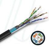 Кабель VOKA-LAN XLAN 350 F/UTP OUTDOOR 4X2XAWG24/1 Cat.6 PE Fca чорний RAL 9005