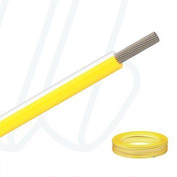 Провід MTW-TEW-HAR AWG16 (1.5мм&sup2;) білий RAL 9010 / жовтий RAL 1021