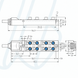 Пасивний I/O-розгалужувач ESCHA 8I/OM8-4P3C-10/S370, 8 портів, M8, гніздо, 4 конт., кабель 10 м &mdash; фото 2