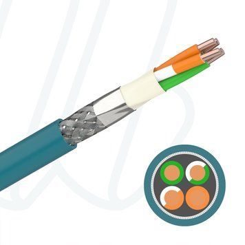 Кабель FABER INDUSTRIAL DATALINE 200 A INST PUR SFTP 02X2XAWG24/1 cUL смарагдовий