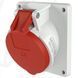 Розетка панельна 32A 5п 6г 400В, IP44 (нахил 20&deg;) з TwinCONTACT, 32 A, 5, 400 В