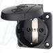 Розетка панельна SCHUKO 16A 2п+З 230В, IP54 чорна (клеми plug-in), 16 A, 2+E, 230 В