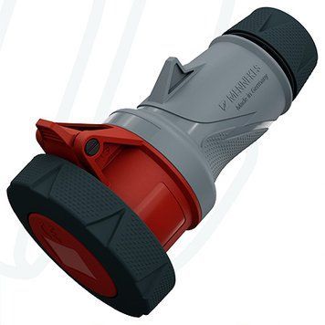 Розетка кабельна PowerTOP Xtra with ErgoCONTACT 32A 4п 6г 400B, IP67/IP69, 32 A, 4, 400 В, 6г