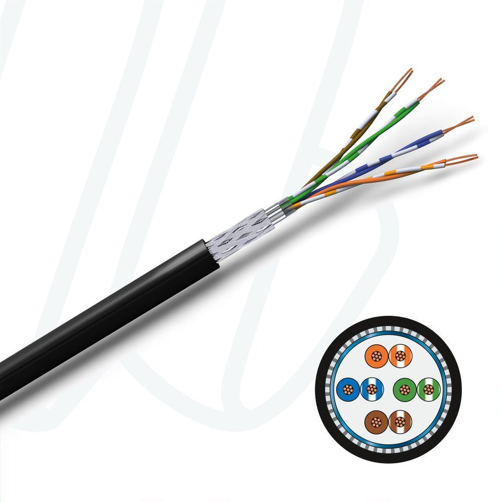 Кабель MARDAL ETH 200 COLDFLEX SF/UTP 4X2XAWG26/7 PUR чорний