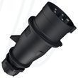 Штекер AM-TOP 32A 5п 6г 400В, IP44, чорний, 32 A, 5, 400 В, 6г
