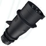 Штекер AM-TOP 32A 5п 6г 400В, IP44, чорний, 32 A, 5, 400 В, 6г