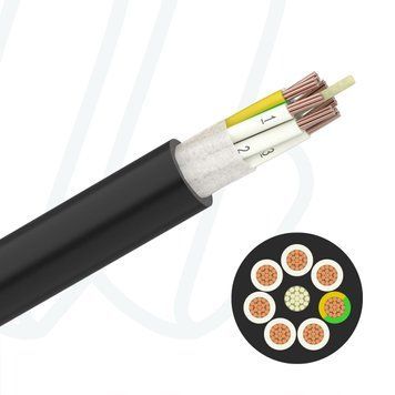 Кабель PRYSMIAN Festoonflex PUR-HF 18G2.5 0.6/1кВ чорний
