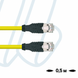 Патчкабель ПВХ особливо гнучкий RJ45-RJ45 Cat.5e 0,5м жовтий &mdash; фото 1