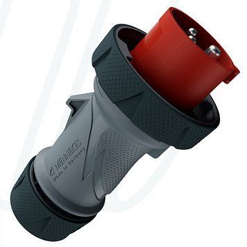 Штекер PowerTOP Xtra R 16A 3п 9г 400В з ErgoCONTACT, IP67/IP69, 16 A, 3, 400 В, 9г