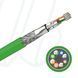Кабель FABER INDUSTRIAL DATALINE 1000 FLEX STP PNET 04X2XAWG23/7 PiMF PVC зелений