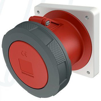Розетка панельна 125A 4п 6г 400В, IP67, 125 A, 4, 400 В, 6г