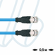 Патчкабель ПВХ особливо гнучкий RJ45-RJ45 Cat.5e 0,5м блакитний &mdash; фото 1