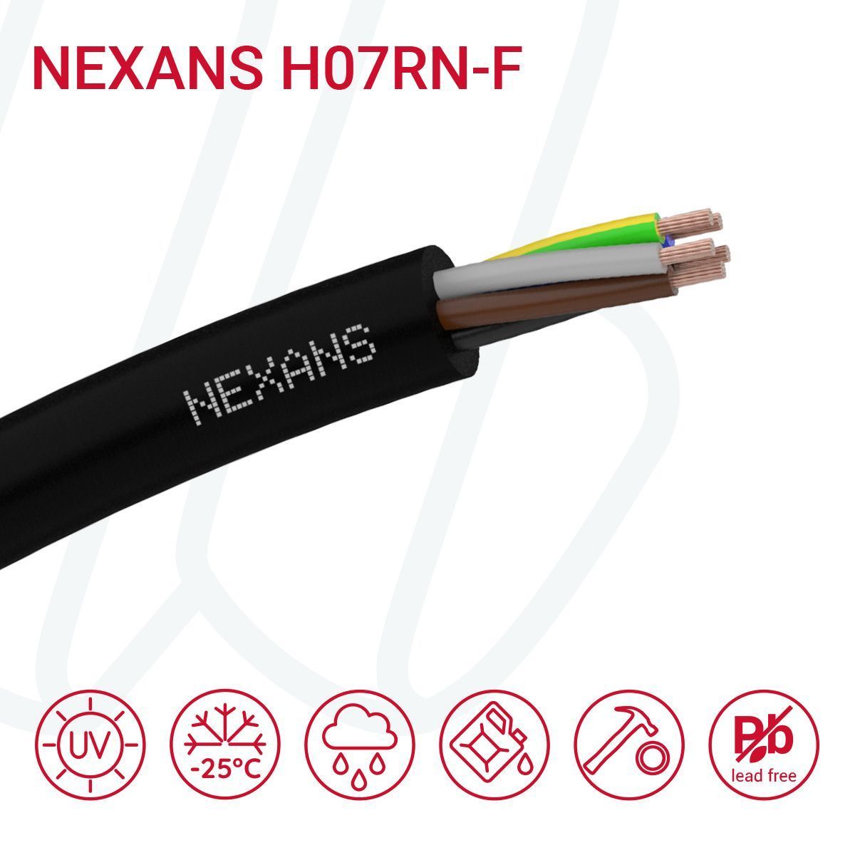 Кабель NEXANS H07RN-F 4G4 чорний