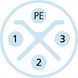 Роз'єм PS-WASC4K для монтажу, M12, прямий, штекер, код S, 3п+PE 630В 12А | ESCHA